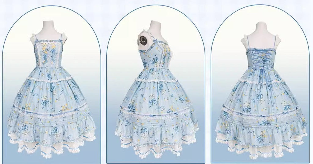 【再販・受注予約7/16まで】Daisy and Sky ジャンパースカート