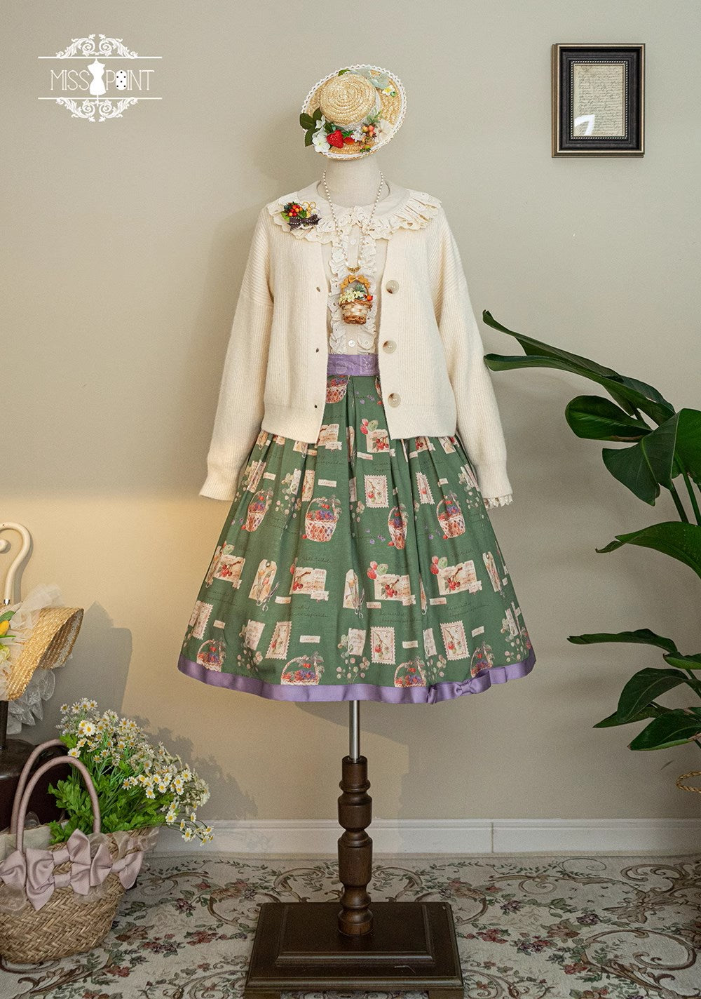 [Pre-order] Forest Encyclopedia Print Skirt