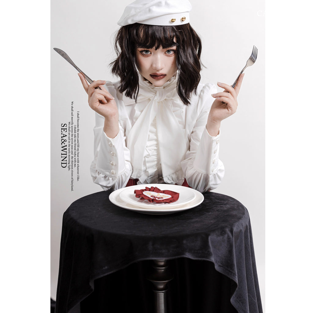 Doll's House リボンタイフリルブラウス 全4色
