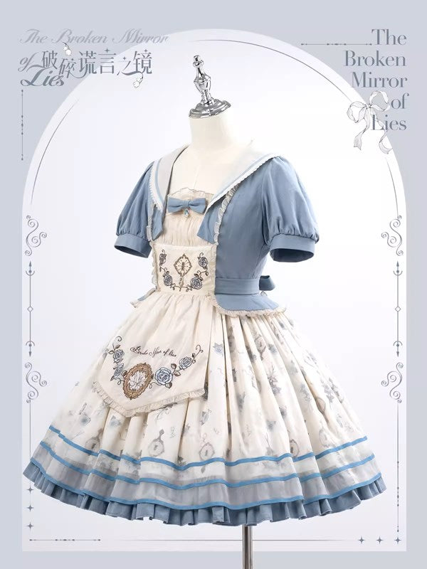 [Pre-orders available until 7/4] The Broken Mirror of Lies Sailor Collar Dress