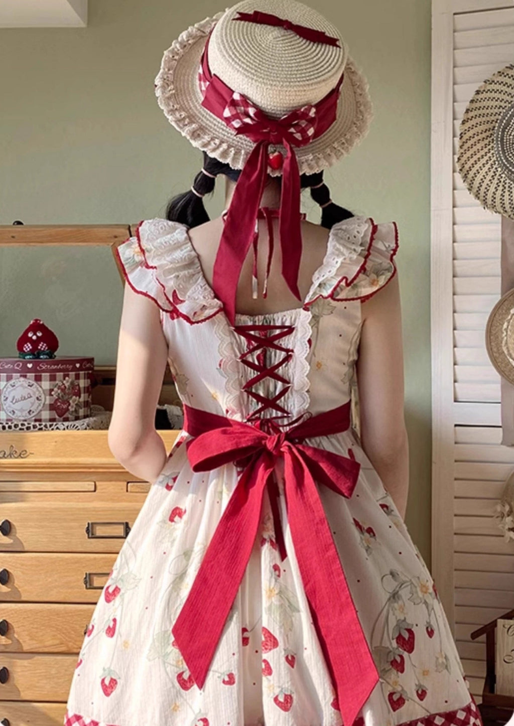 Strawberry Orchard 苺のジャンパースカート