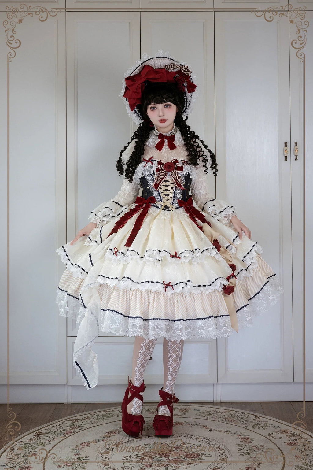 【再販・受注予約8/8まで】Dream Alice ラグジュアリーセットアップ／白雪姫／ショート丈