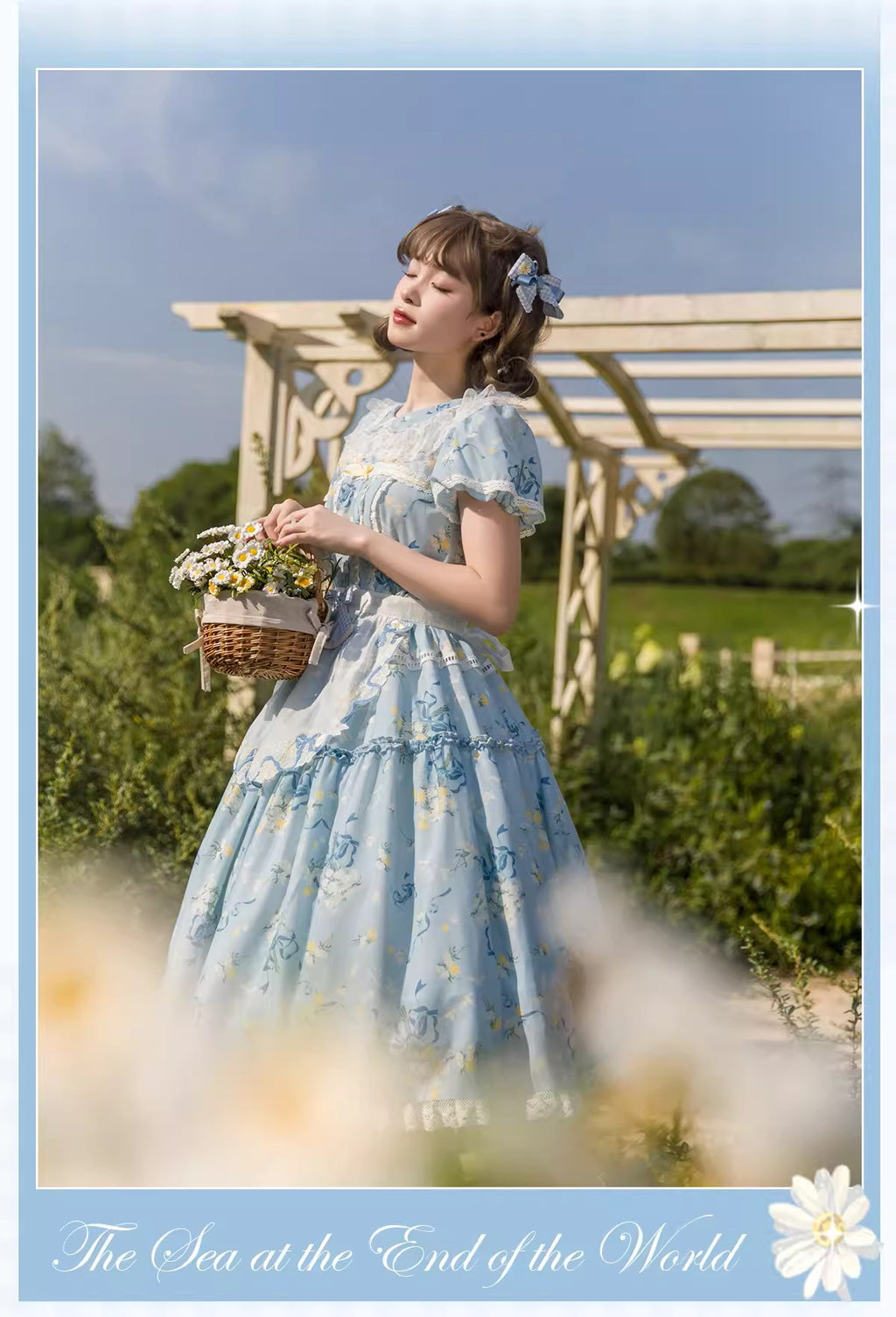 【再販・受注予約7/16まで】Daisy and Sky 半袖ワンピース