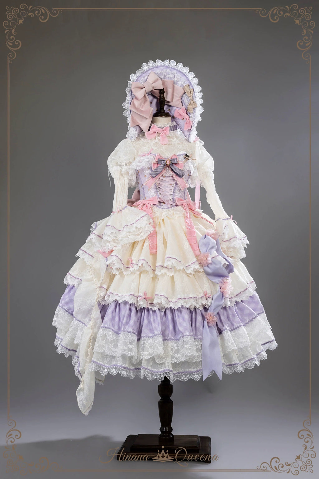【再販・受注予約8/8まで】Dream Alice ラグジュアリーセットアップ／パープル／ロング丈