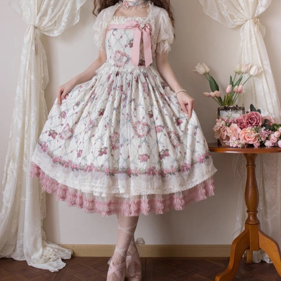 【受注予約5/5まで】The Secret of Strawberries ジャンパースカート【1型】