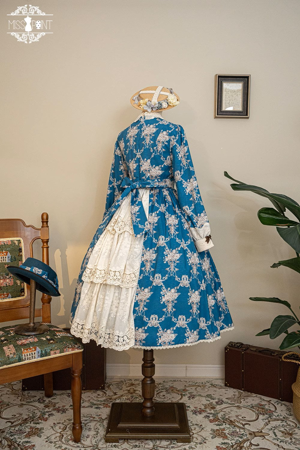 【予約販売】Antique Flower Wall ワンピース