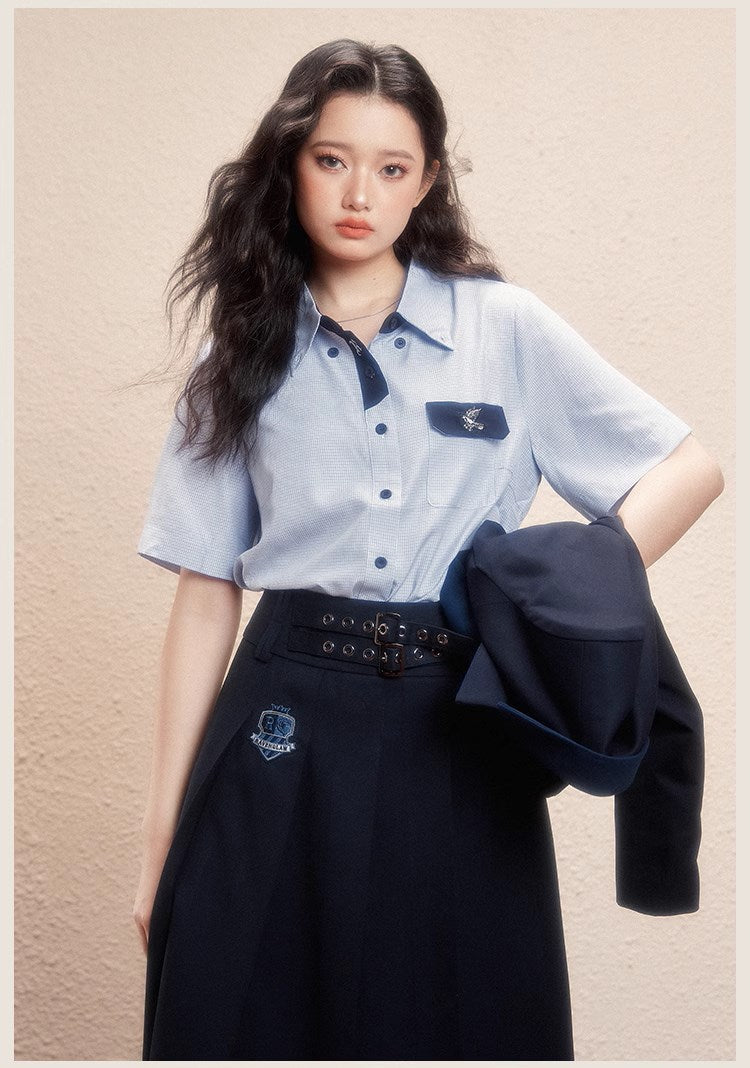 [Pre-order] Hogwarts School of Witchcraft and Wizardry Lined Midi Length Slit Skirt