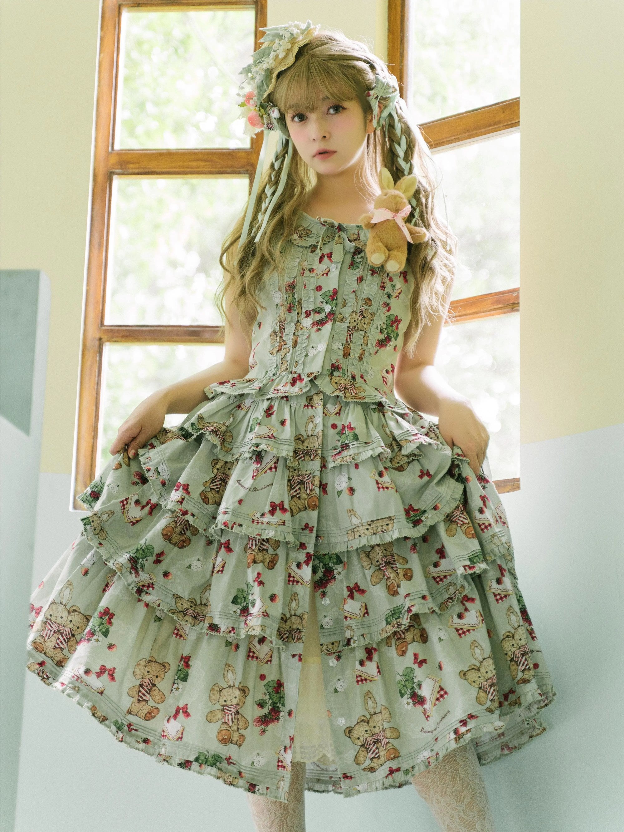【再販・受注予約5/18まで】Camellia Berry ノースリーブセットアップ・ショート丈