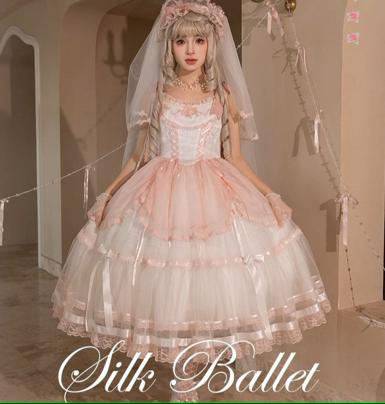 【受注予約1/28まで】Silk Ballet ジャンパースカート・ロング丈