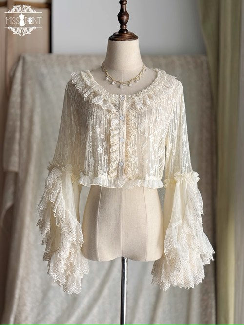 [Sales period ended] Picnic Tea Party Embroidered Blouse