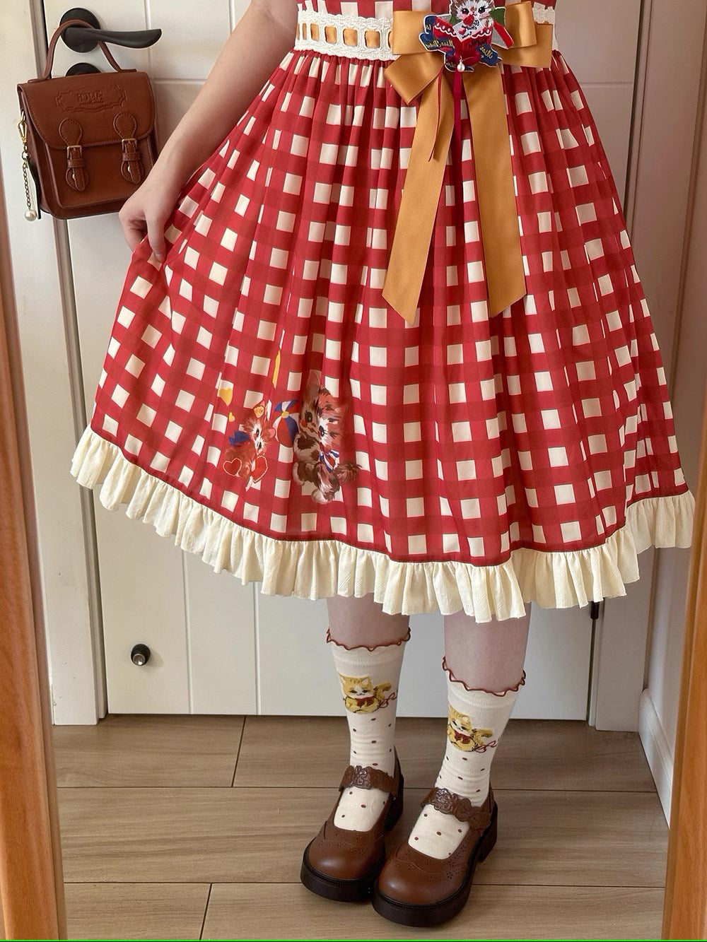 【予約販売】Sweet Kittyレトロカジュアルワンピース