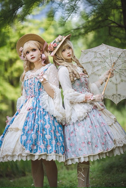 【予約販売】Lilica Garden 姫袖ブラウスとカーディガン