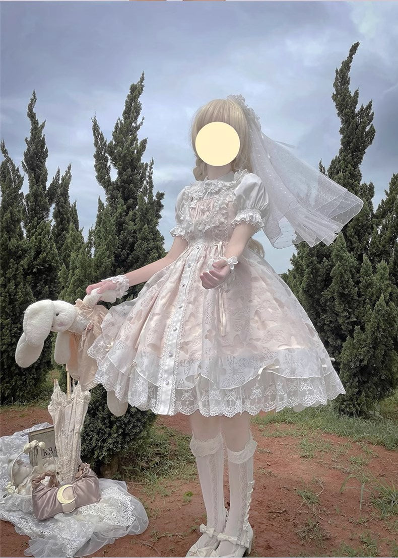 Floating Moon 羽ばたく蝶のジャンパースカート