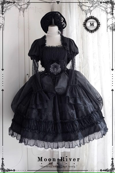 [Pre-orders available until 9/29] Moonlit Night Spider Jumper Skirt, 2 types, long length