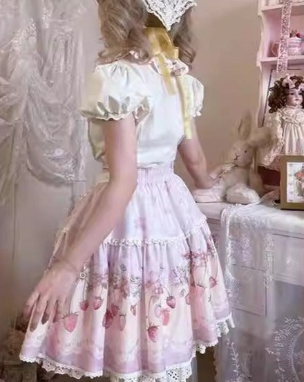 Strawberry Chiffon スカート【ハートタイプ＆プリントタイプ】