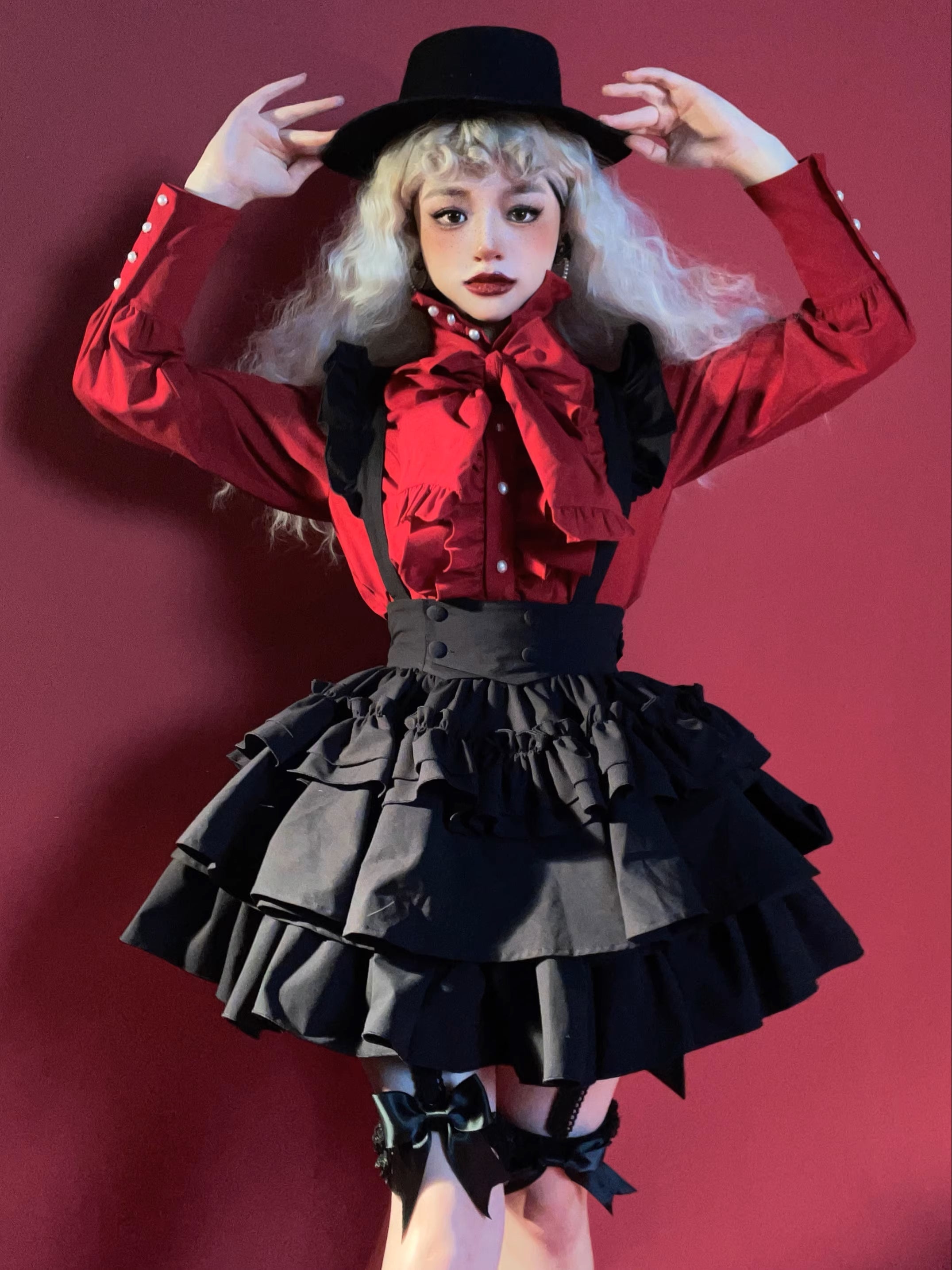 Doll's House リボンタイフリルブラウス 全4色