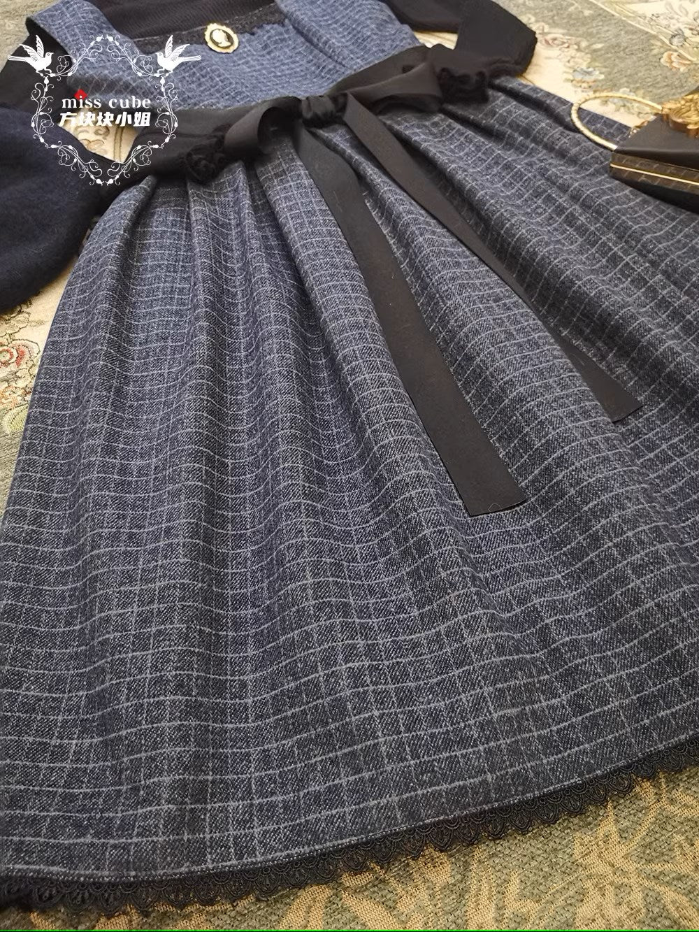 【予約販売】Earl Gray チェックのジャンパースカート