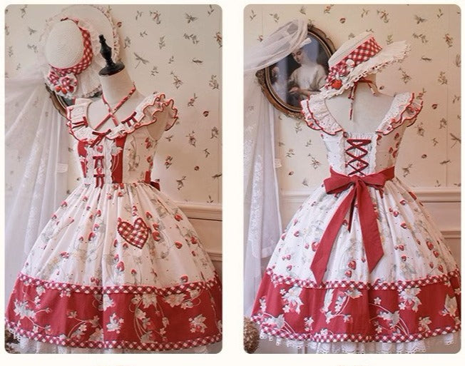 Strawberry Orchard 苺のジャンパースカート