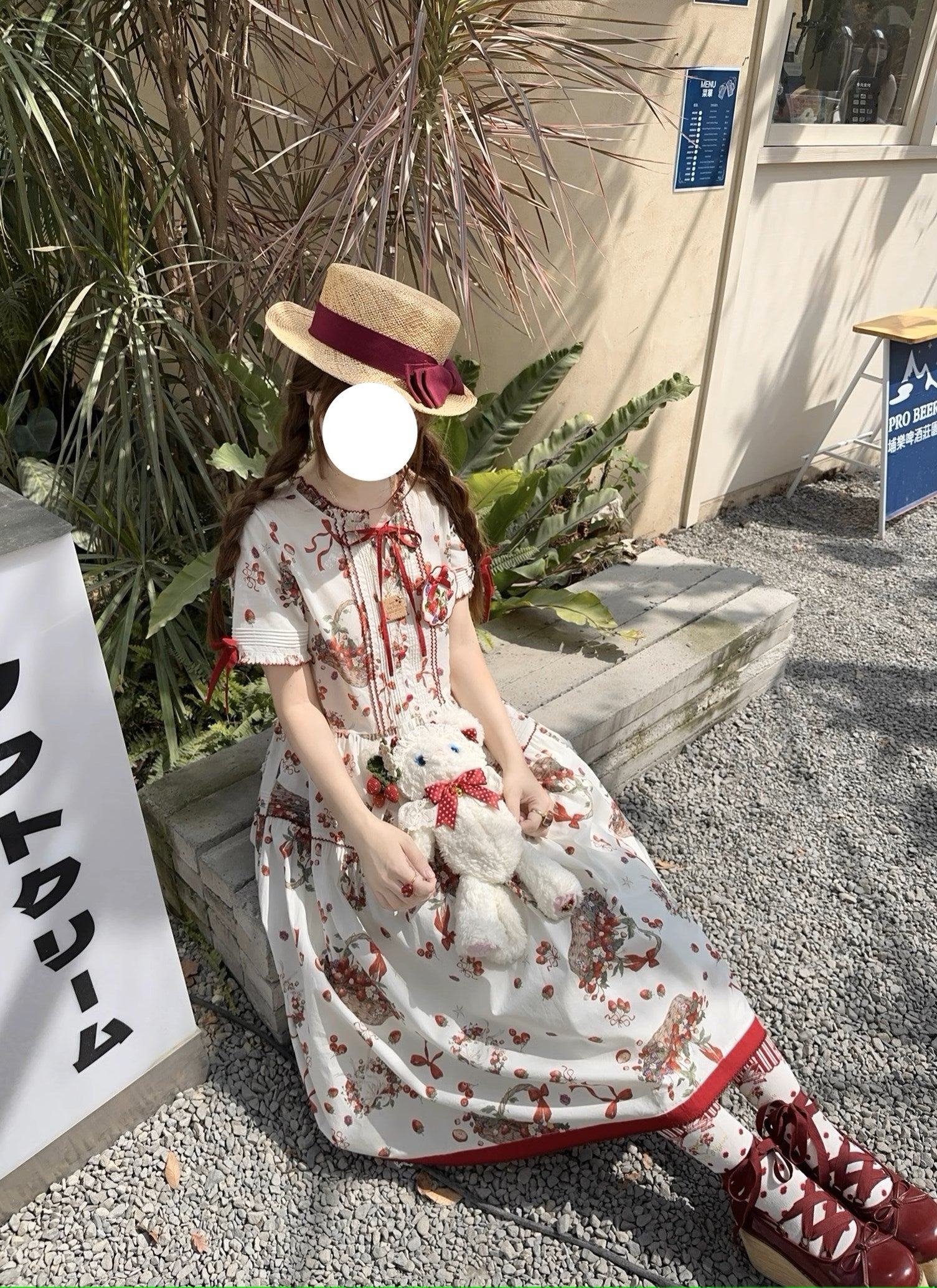 Picnic Basket ワンピース いちご柄