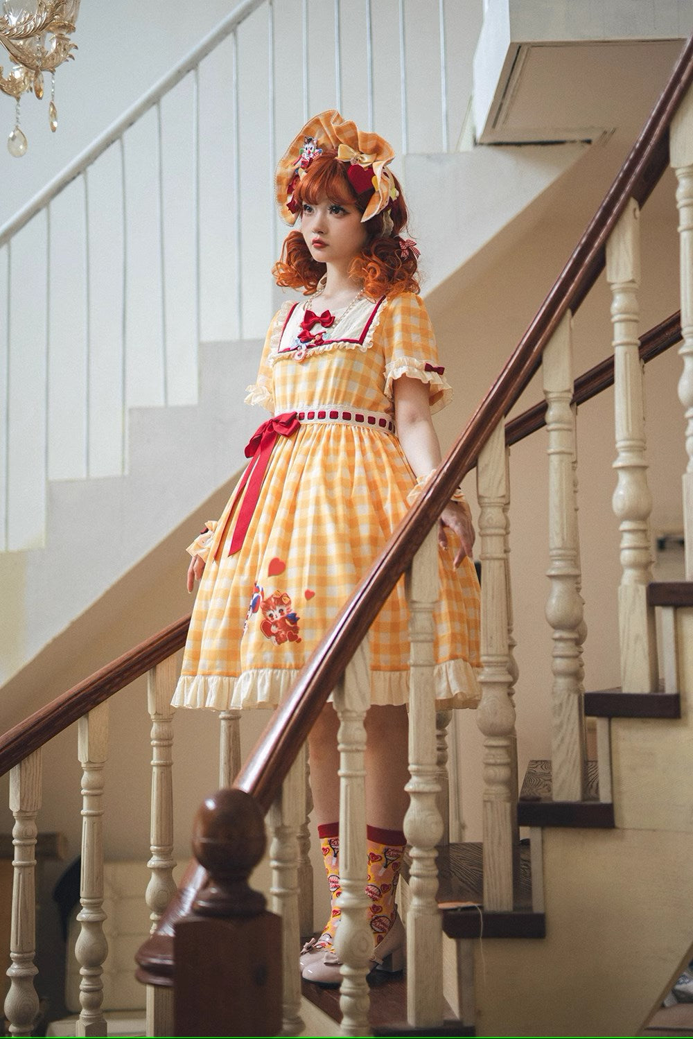 【予約販売】Sweet Kittyレトロカジュアルワンピース