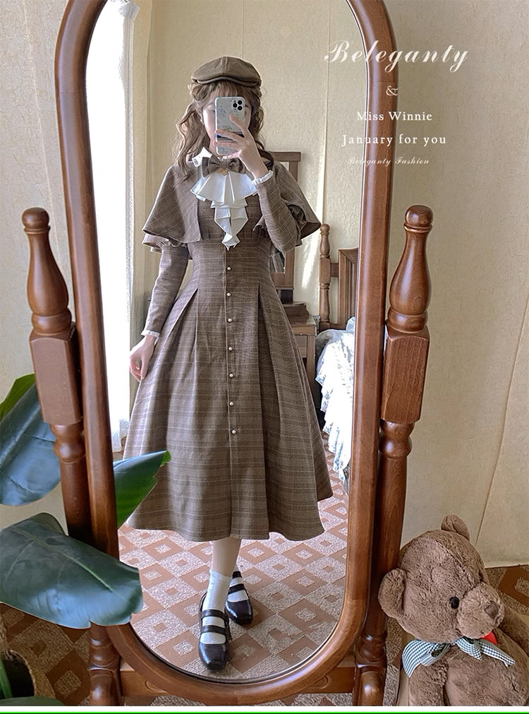 Miss Winnie マント付きワンピース