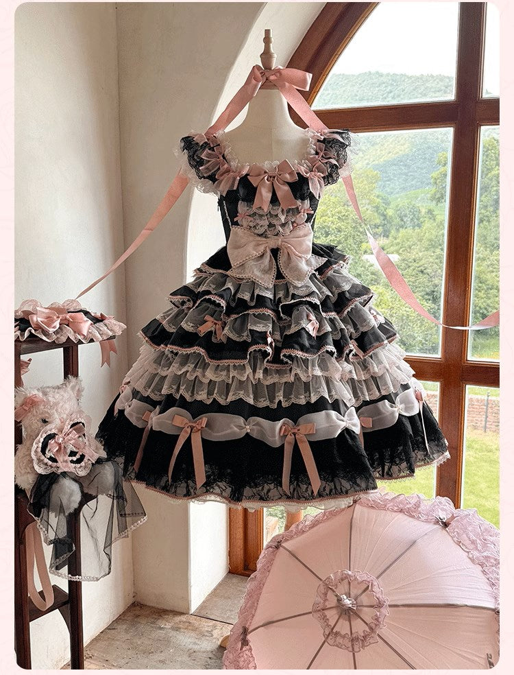 [Pre-orders available until 10/16] Rose Courtyard Lace and Ribbon Dress
