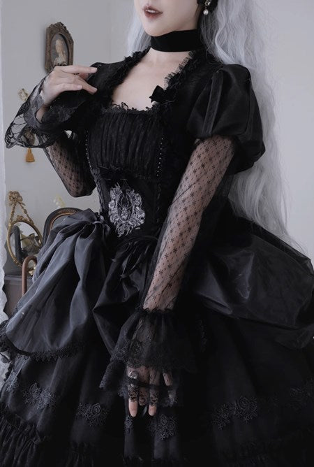 [Pre-orders available until 9/29] Moonlit Night Spider Jumper Skirt, 2 types, long length