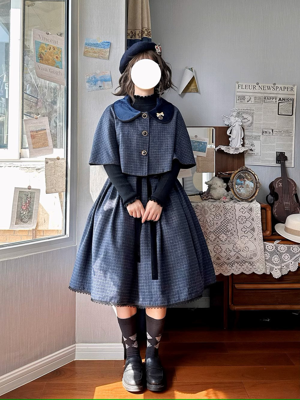 【予約販売】Earl Gray チェックのジャンパースカート