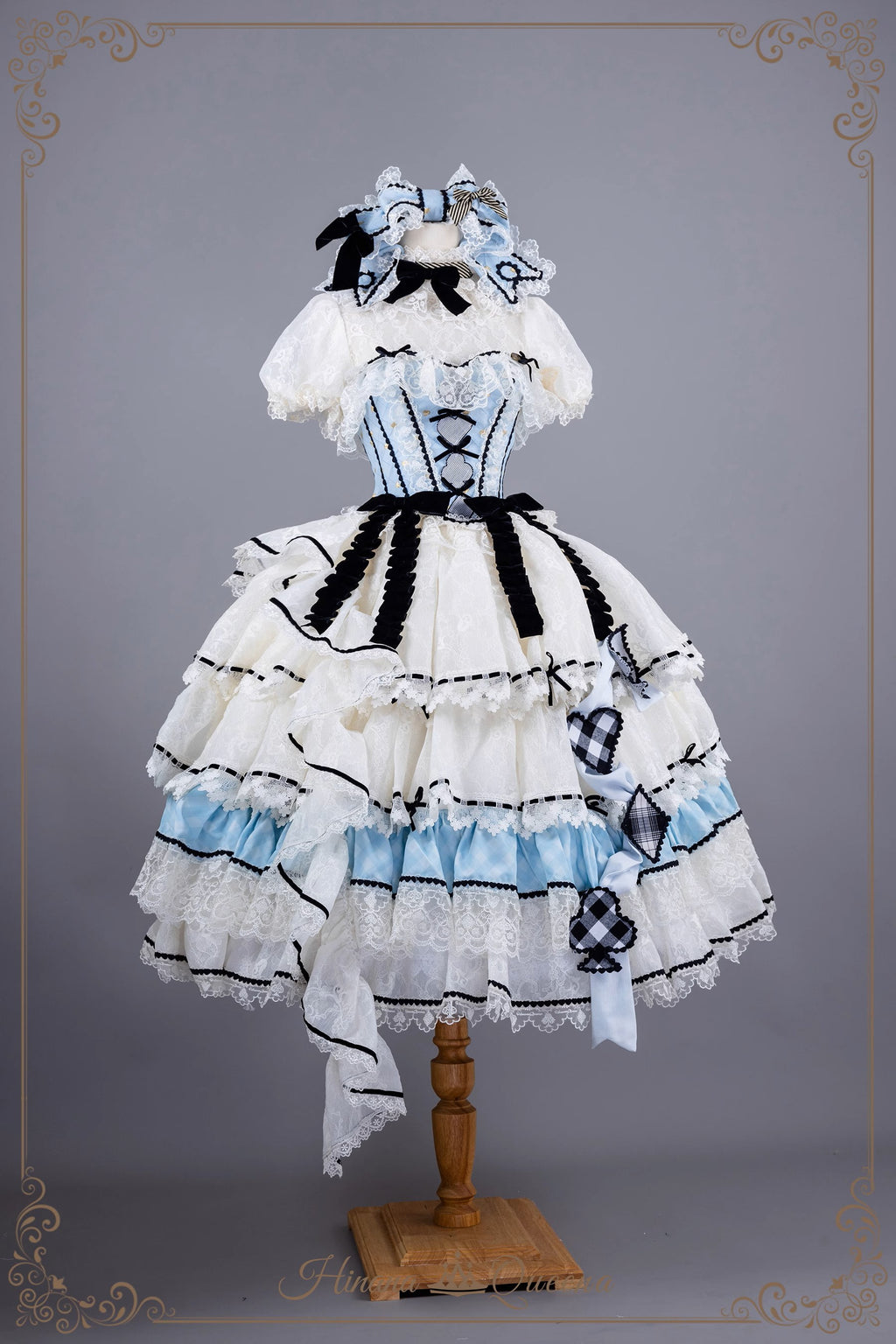 【再販・受注予約8/8まで】Dream Alice ラグジュアリーセットアップ／アリスブルー／ロング丈