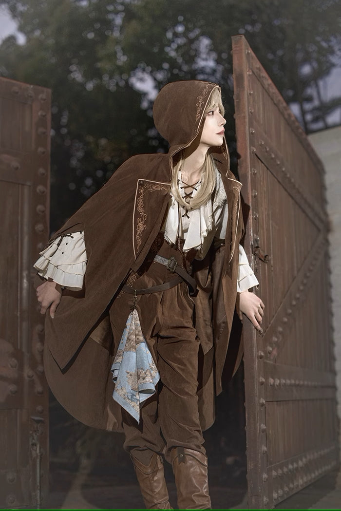 [Sale period ended] Treasure Hunt Map Hooded Embroidery Cloak