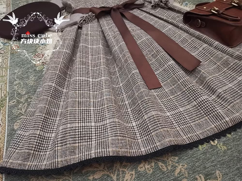 【予約販売】Earl Gray チェックのジャンパースカート