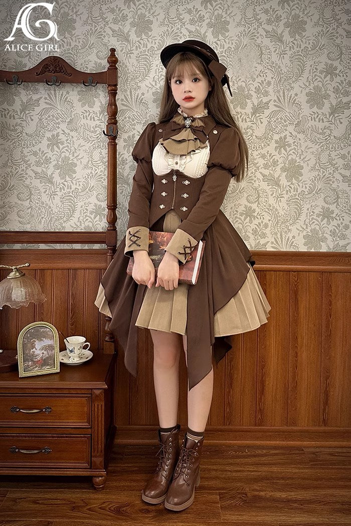 [Sale period ended] Detective Butler Dress, Jacket, and Tie 3-piece set