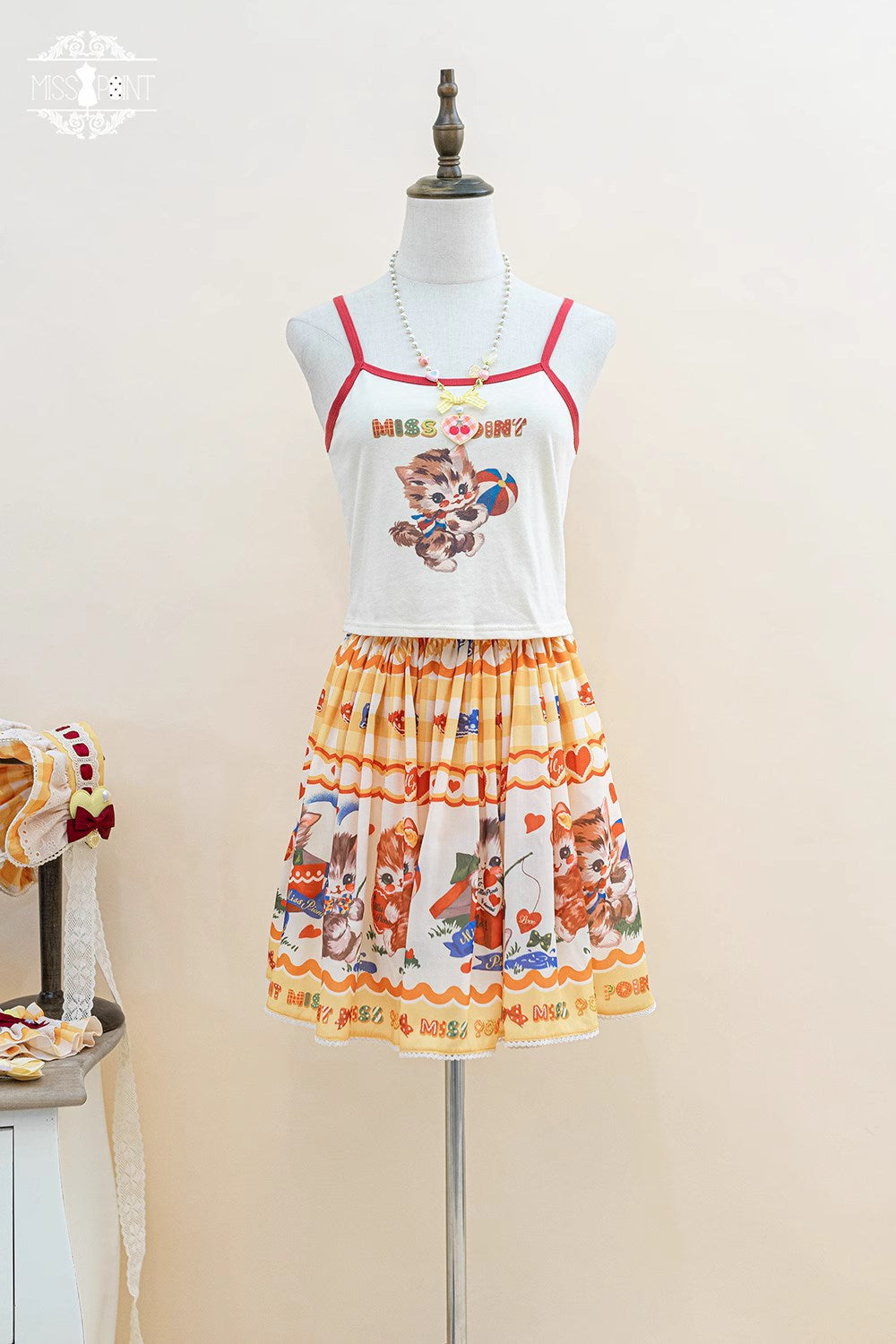 【予約販売】Sweet Kittyレトロミニスカート