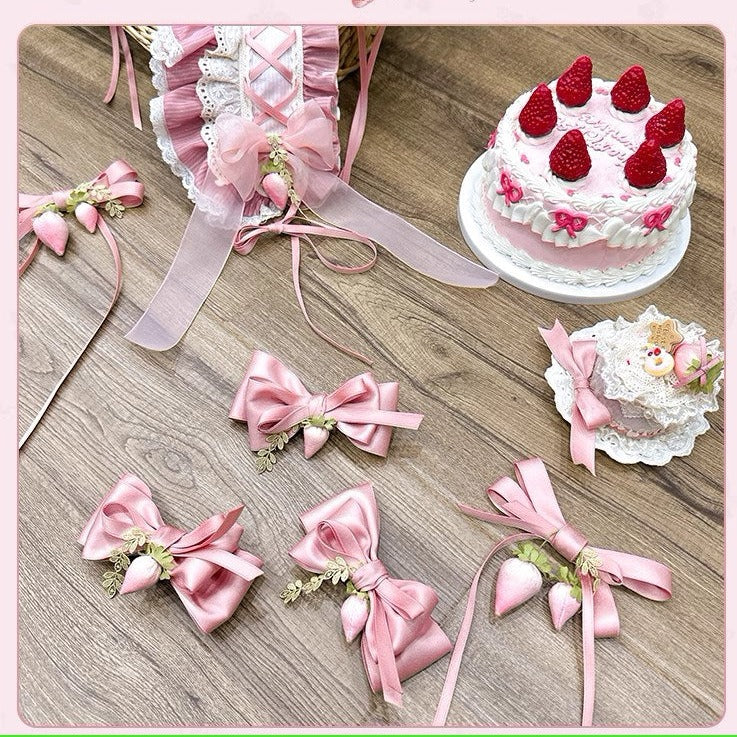 [Simultaneous purchase only] Strawberry Chiffon accessories