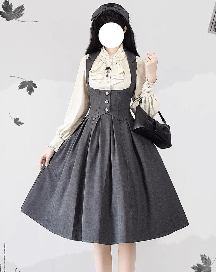 【予約販売】Forest Knows Fall クラシカルジャンパースカート・リボンカチューシャ付き