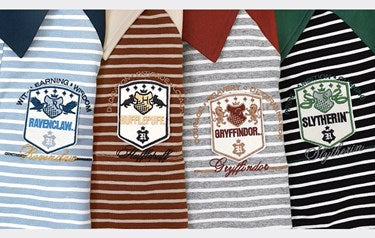 [Pre-order] Hogwarts School of Witchcraft and Wizardry Striped Polo Shirt