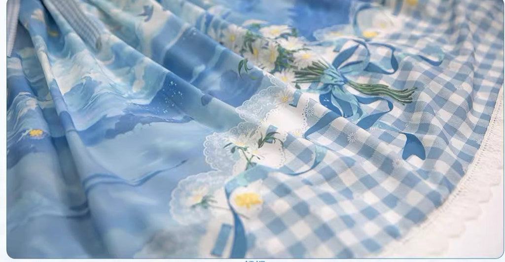 【再販・受注予約7/16まで】Daisy and Sky フライングスリーブワンピース