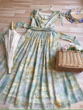Elegance Greek oil painting style print jumper skirt