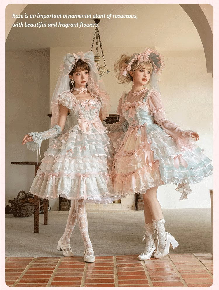 [Pre-orders available until 10/16] Rose Courtyard Lace and Ribbon Dress
