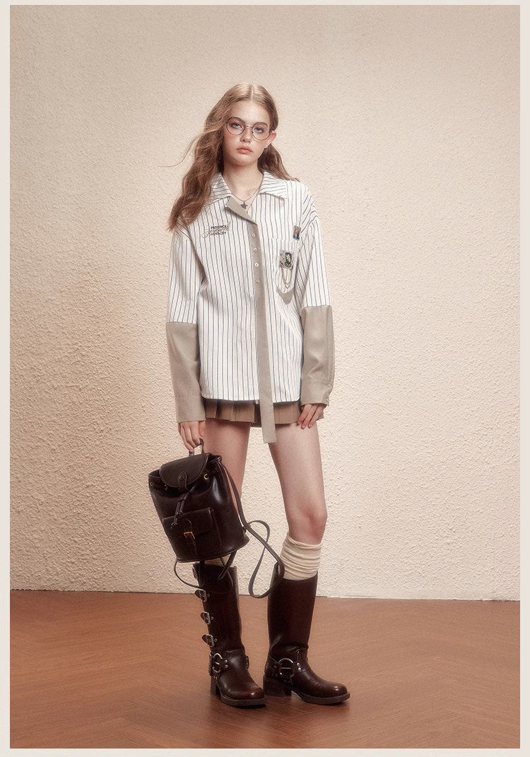 [Pre-order] Hogwarts School of Witchcraft and Wizardry stripe design blouse