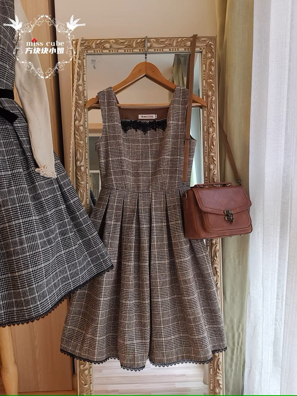 【予約販売】Earl Gray チェックのジャンパースカート