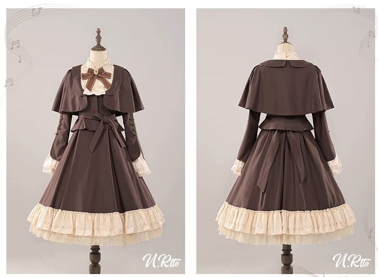 Breeze Aria クラシカルケープ付きワンピース