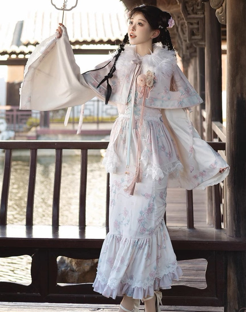 [Sale period ended] Rakushinka-Winter Solstice-Sleeveless Fishtail Dress