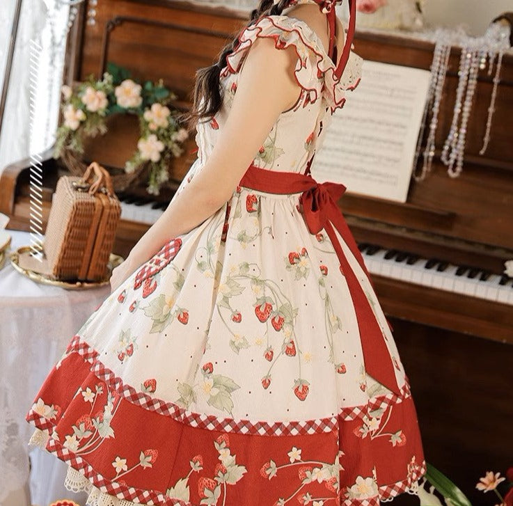 Strawberry Orchard 苺のジャンパースカート