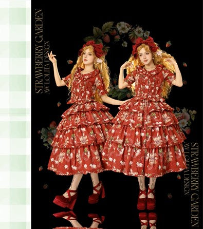 【再販・受注予約5/18まで】Camellia Berry 半袖セットアップ・ロング丈