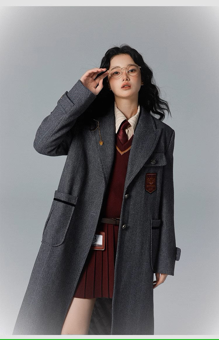 [Pre-order] Hogwarts School of Witchcraft and Wizardry Herringbone Coat