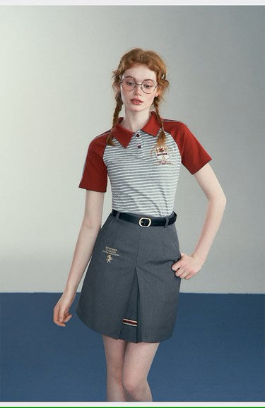 [Pre-order] Hogwarts School of Witchcraft and Wizardry Striped Polo Shirt