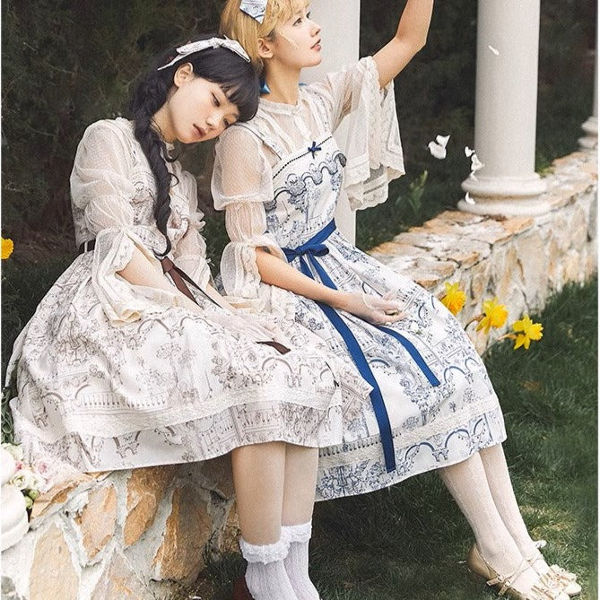 Opera Theatre プリントキャミソールドレス