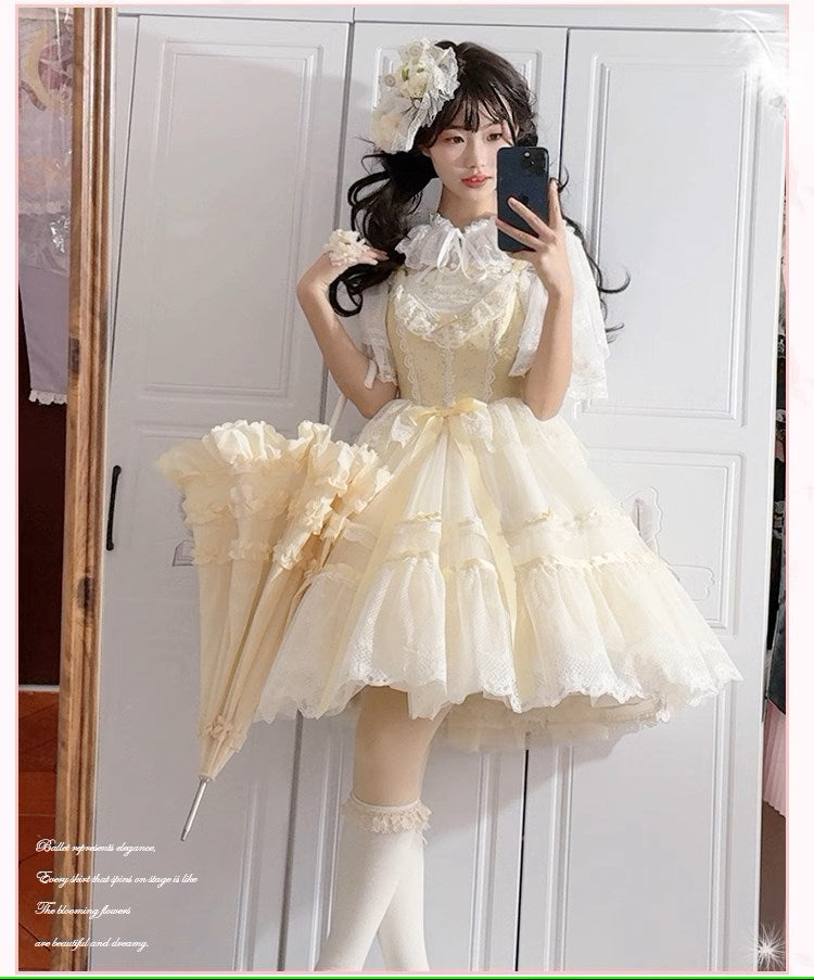 【受注予約1/23まで】Silk Ballet ジャンパースカート・ミドル丈
