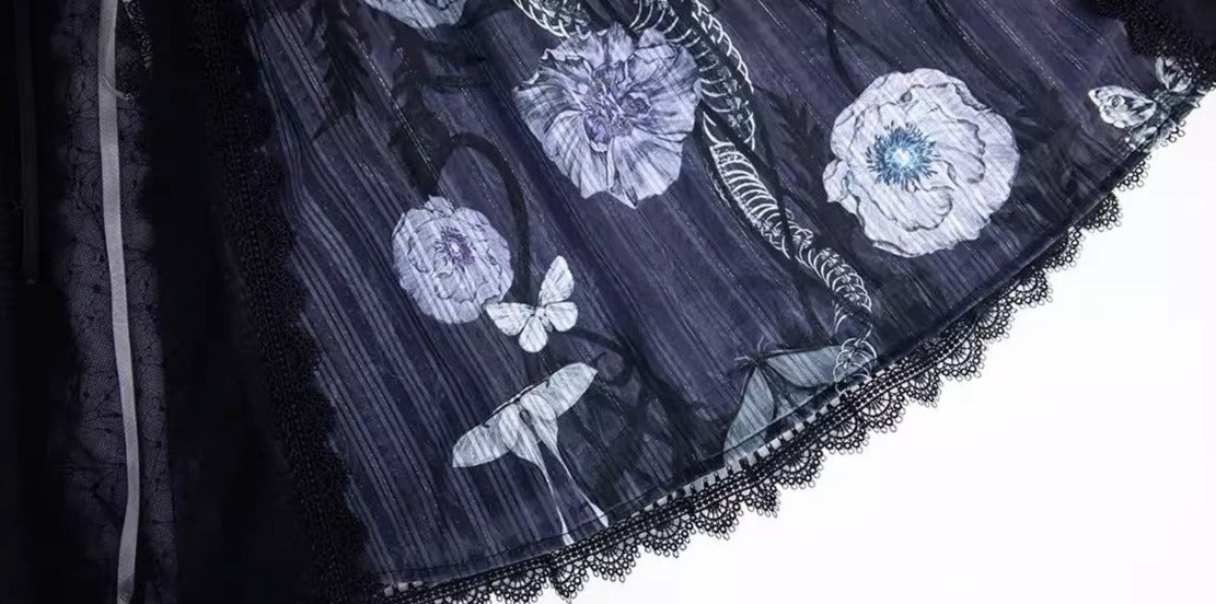 [Sale period has ended] Dark Night Beauty Layered Dress